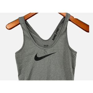 NEW Womens 2XL NIKE PRO Dri Fit Racerback Tank Top Shirt Running Gray 589369-091